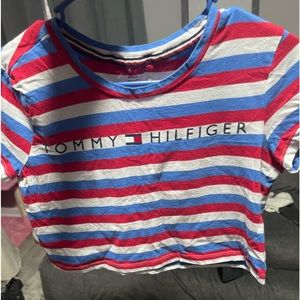 Tommy Hilfiger striped cotton crop top